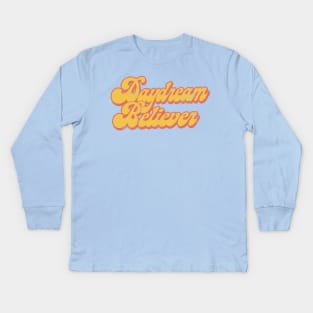 Daydream Believer / Retro Style Fan Art Kids Long Sleeve T-Shirt